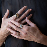 TWO RIVERS Wide Band Ring - Sterling Silver