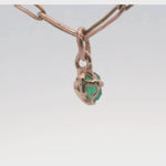 Hand-Carved Emerald Charm with Sculptural Design