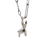 WORKSHOP No. 11  Pendant - Hare -  Sterling Silver, Sapphire, Ruby, Diamond