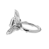 RORA Giant Flower Signet Ring - Sterling Silver