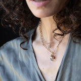 SPERO Pendant  - Silver + Aquamarine