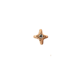 Star Stud Earring - Gold + Champagne Diamond