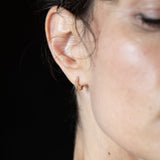 TILDA MINI Diamond Huggie Hoop Earrings