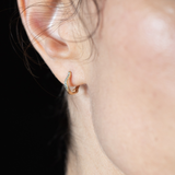 TILDA MINI Diamond Huggie Hoop Earrings