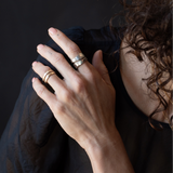 TWO RIVERS Wide Band Ring - Sterling Silver