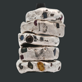 PETALUMA Ring No.052603 - Sterling Silver + Sapphires