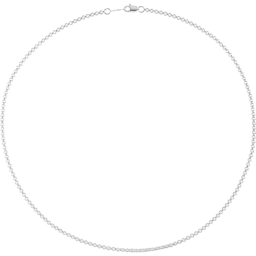 sterling silver rolo chain necklace