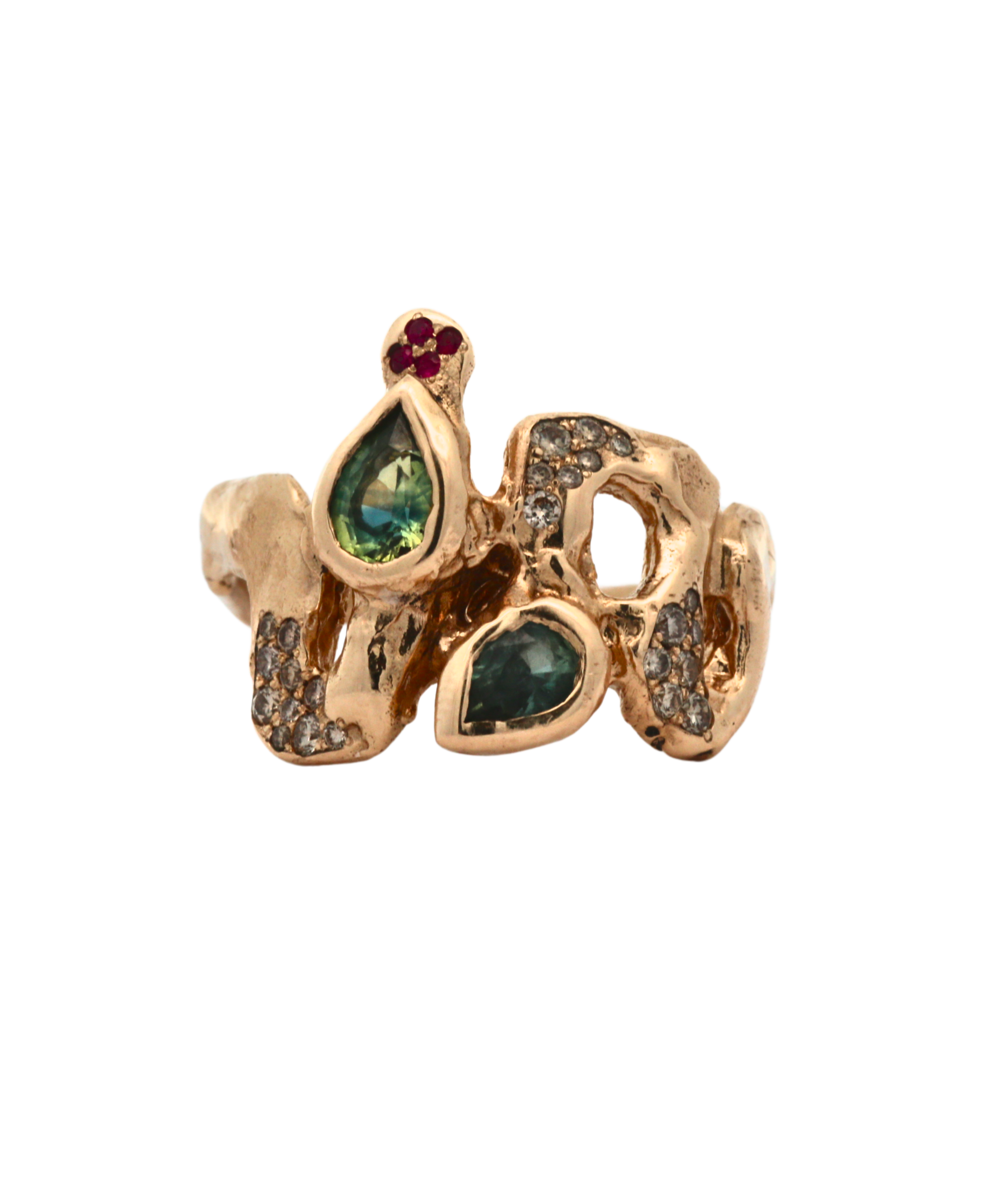 SNAKE Ring in, lost wax cast