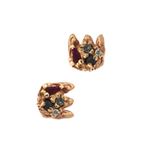 Crown Stud Earring Single - Gold