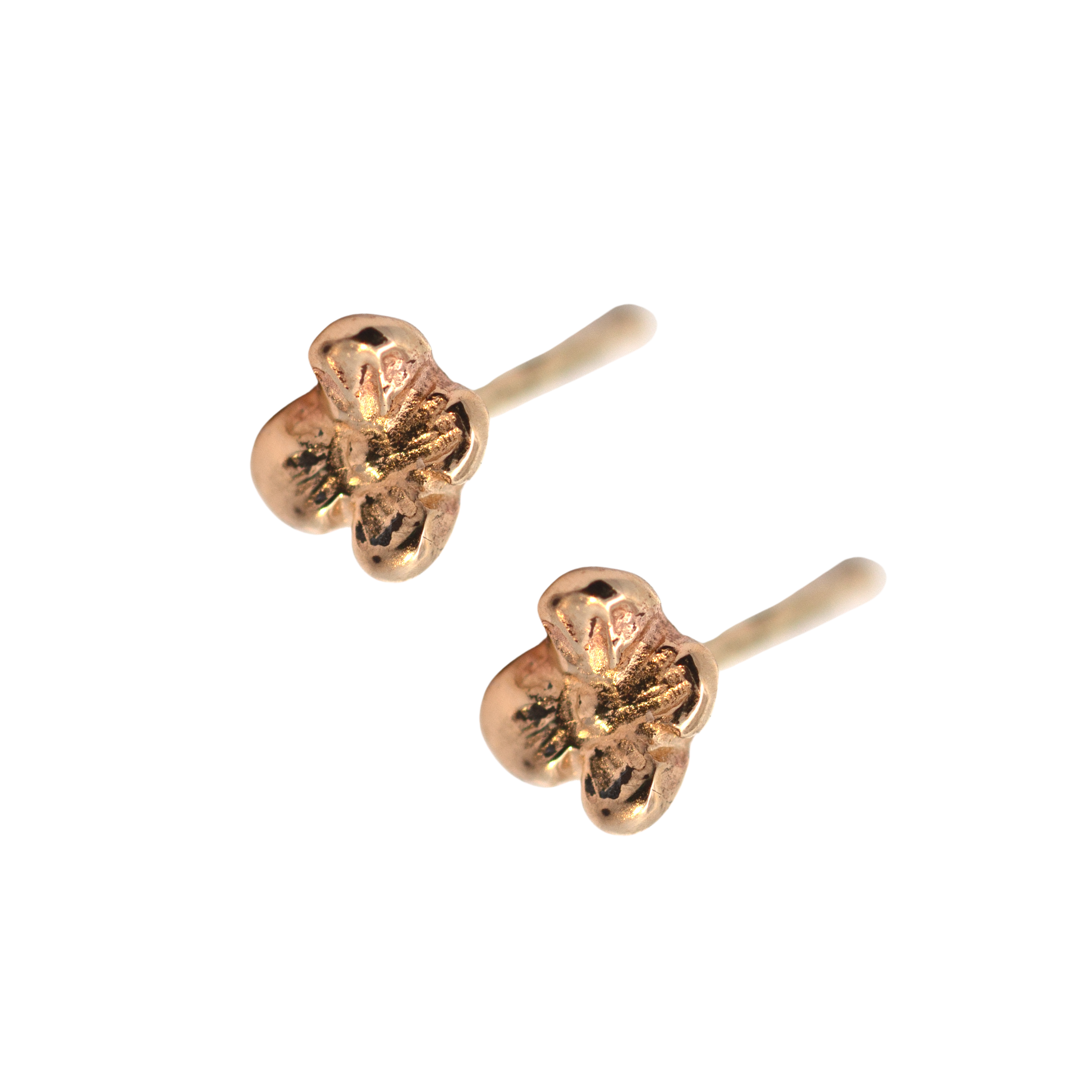 Artisan-Crafted IDUN MINI Stud Earrings in Recycled Platinum
