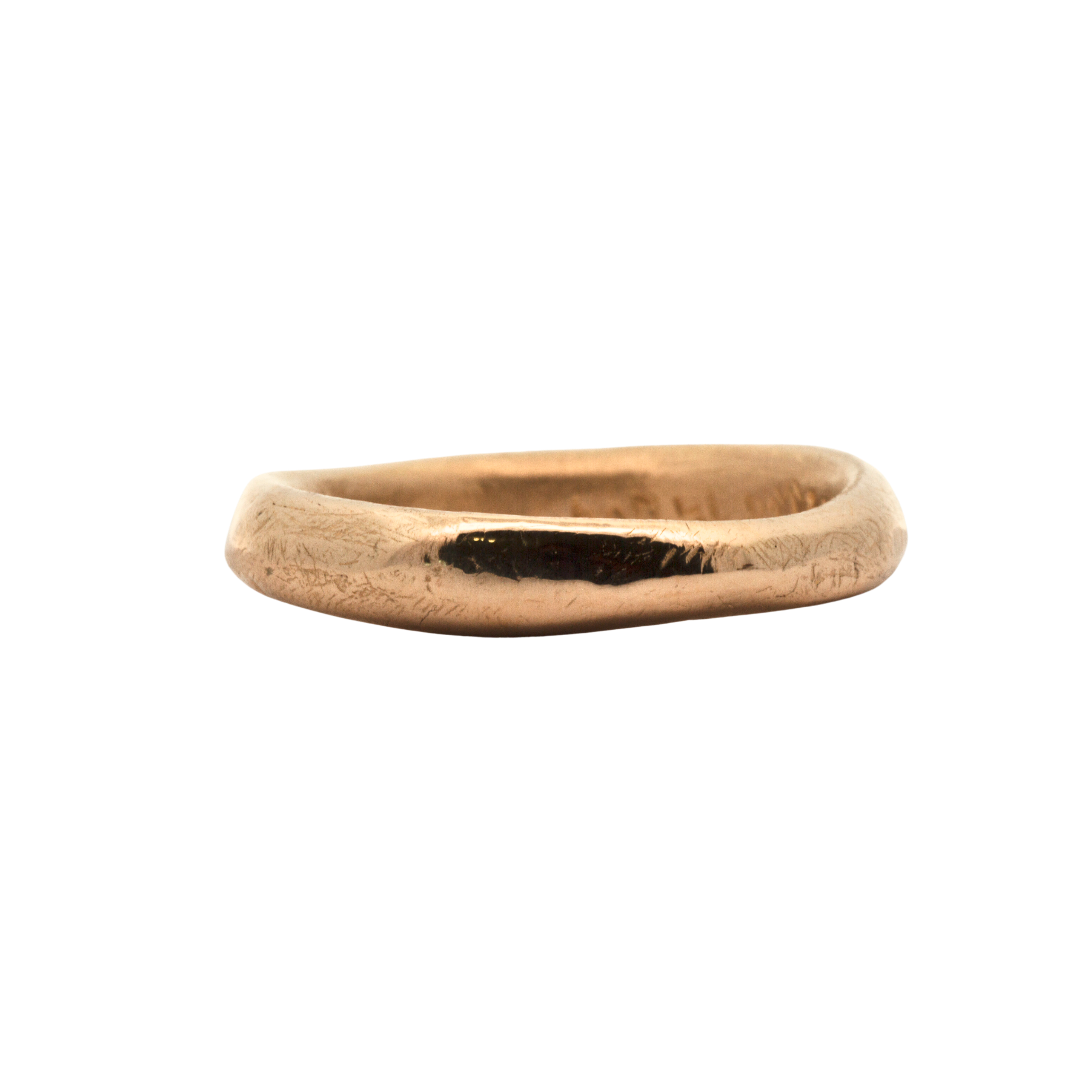 Artisan-Crafted MADRONE Heavy Ring in Recycled Platinum