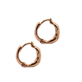 Artisan-Crafted TILDA MINI Hoops in Recycled Platinum with Letter Charms