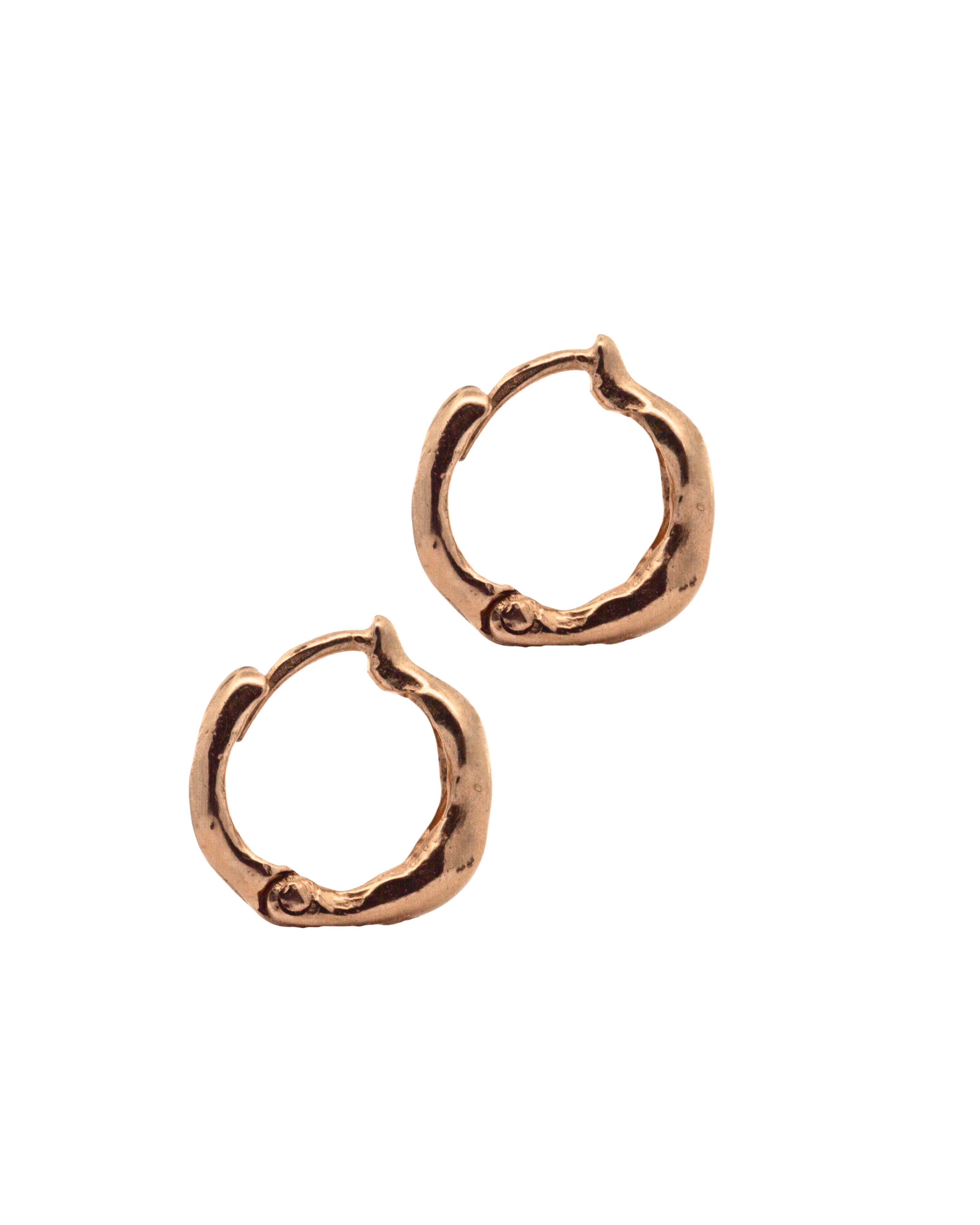 Artisan-Crafted TILDA MINI Hoops in Recycled Platinum with Letter Charms
