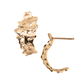 BIG FERN Hoop Earrings - 14K Gold