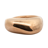Close-up of Hand-Carved GLENR Round and Square Dome Rings