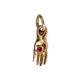 Close-up of Hand-Carved Mini Holding Charm Showcasing Sculptural Details