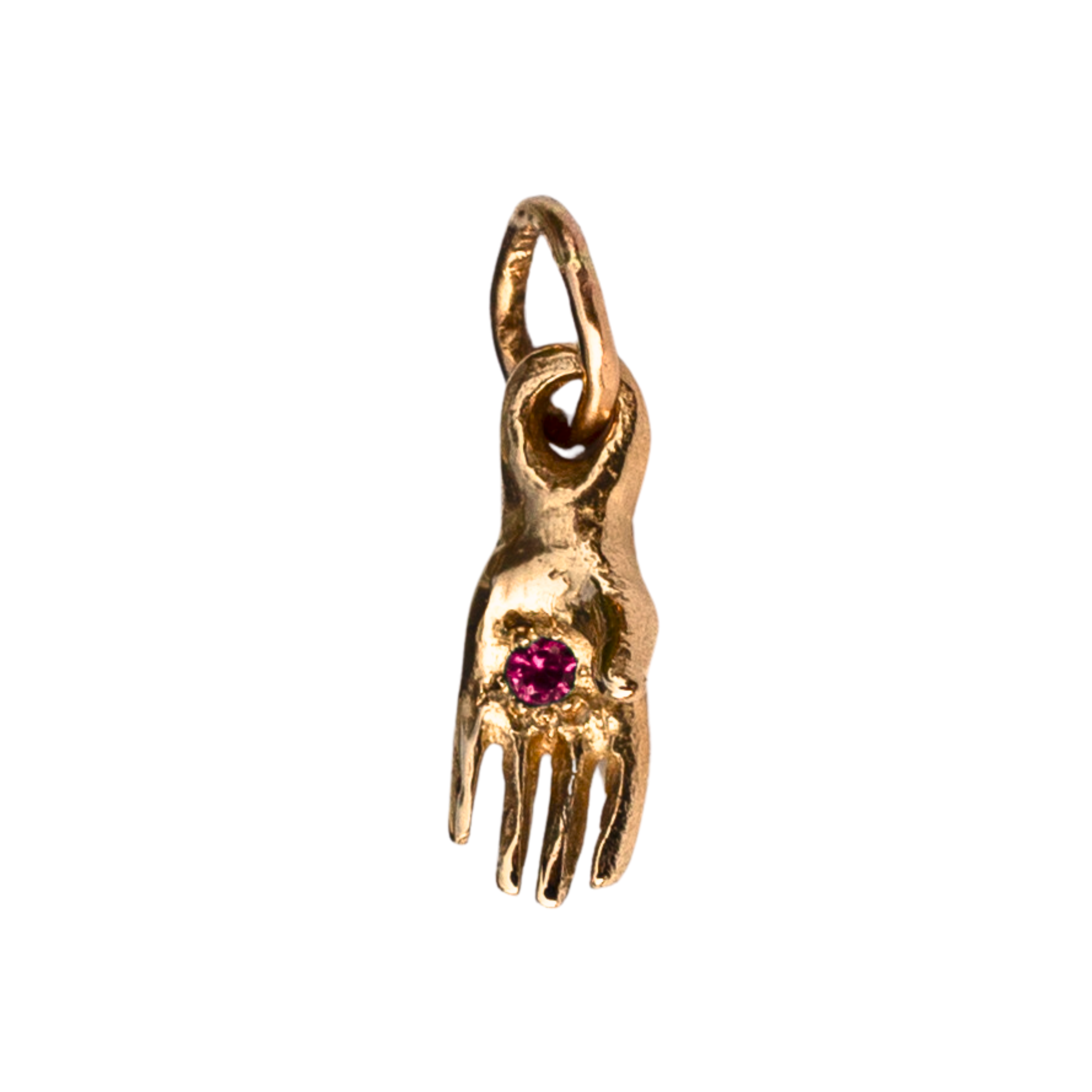 Close-up of Hand-Carved Mini Holding Charm Showcasing Sculptural Details