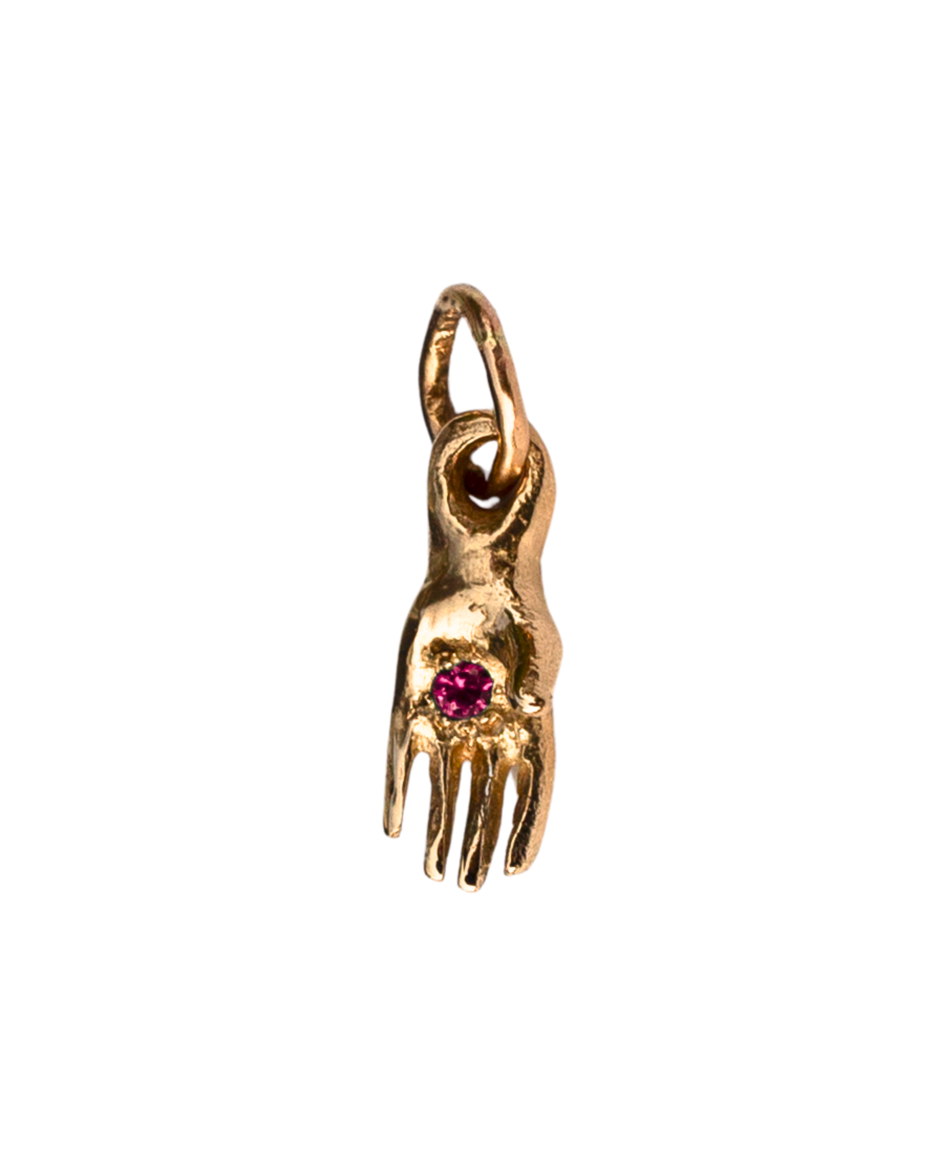 Close-up of Hand-Carved Mini Holding Charm Showcasing Sculptural Details