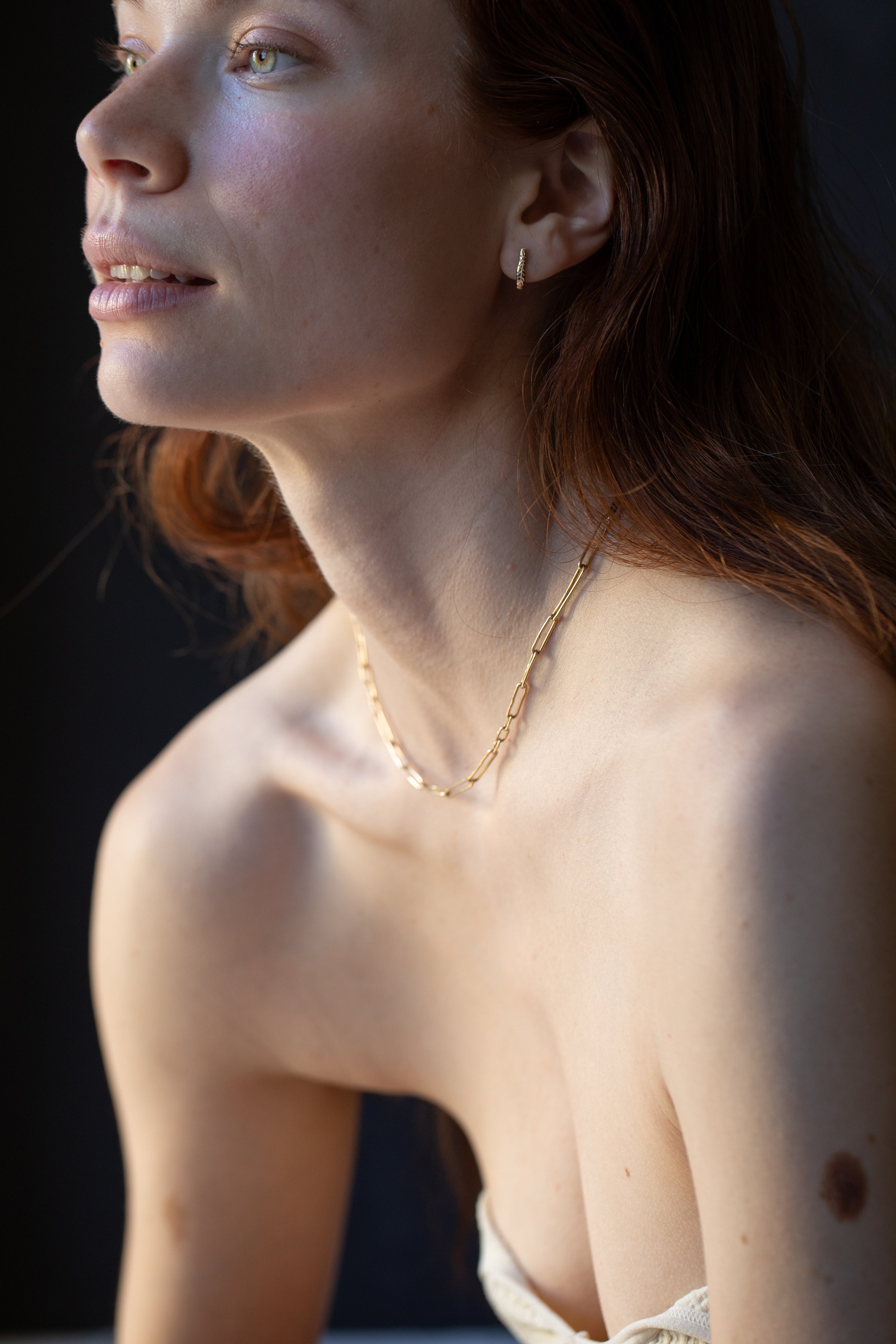 Crooked Fern Mini Hoop Earrings