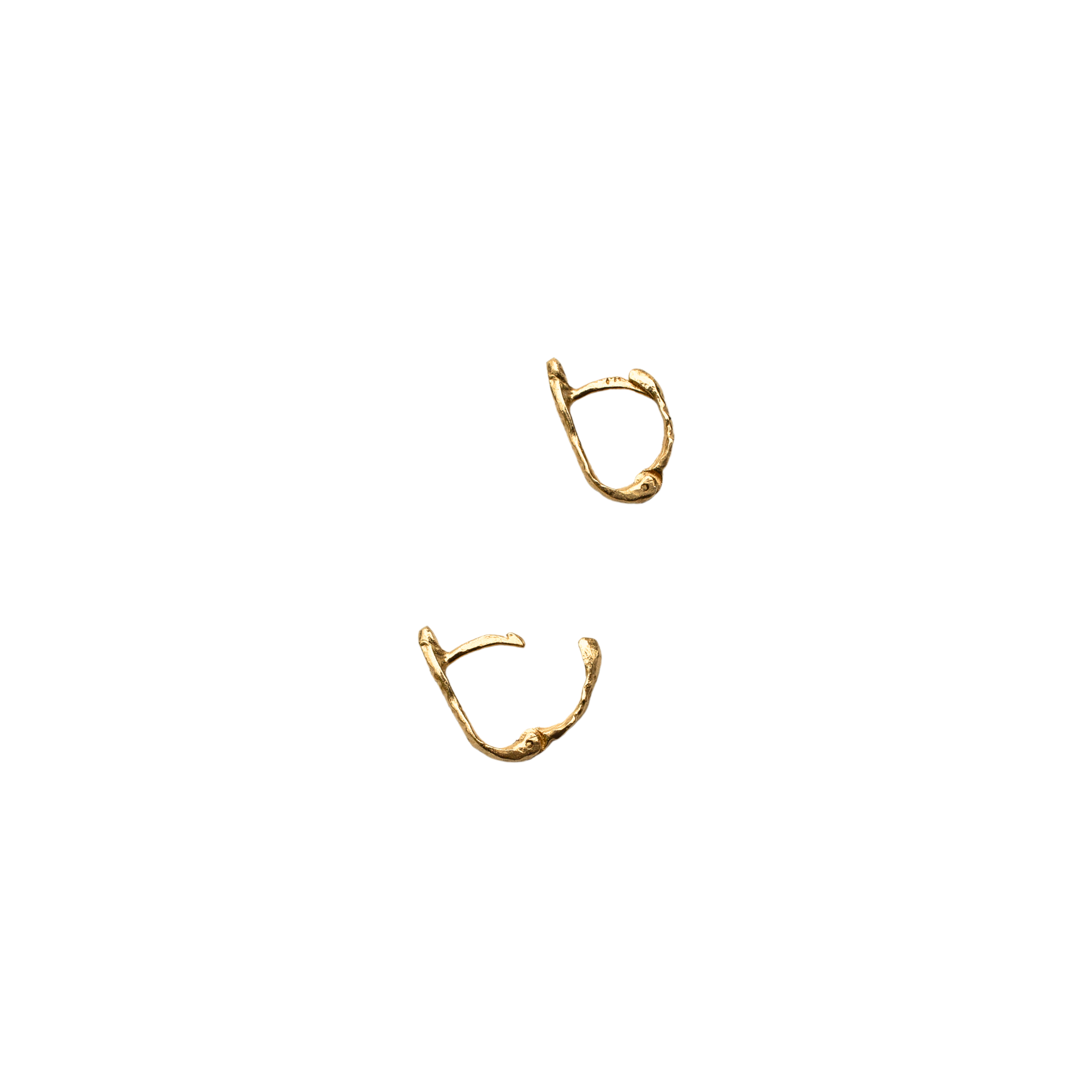Crooked Fern Mini Hoop Earrings