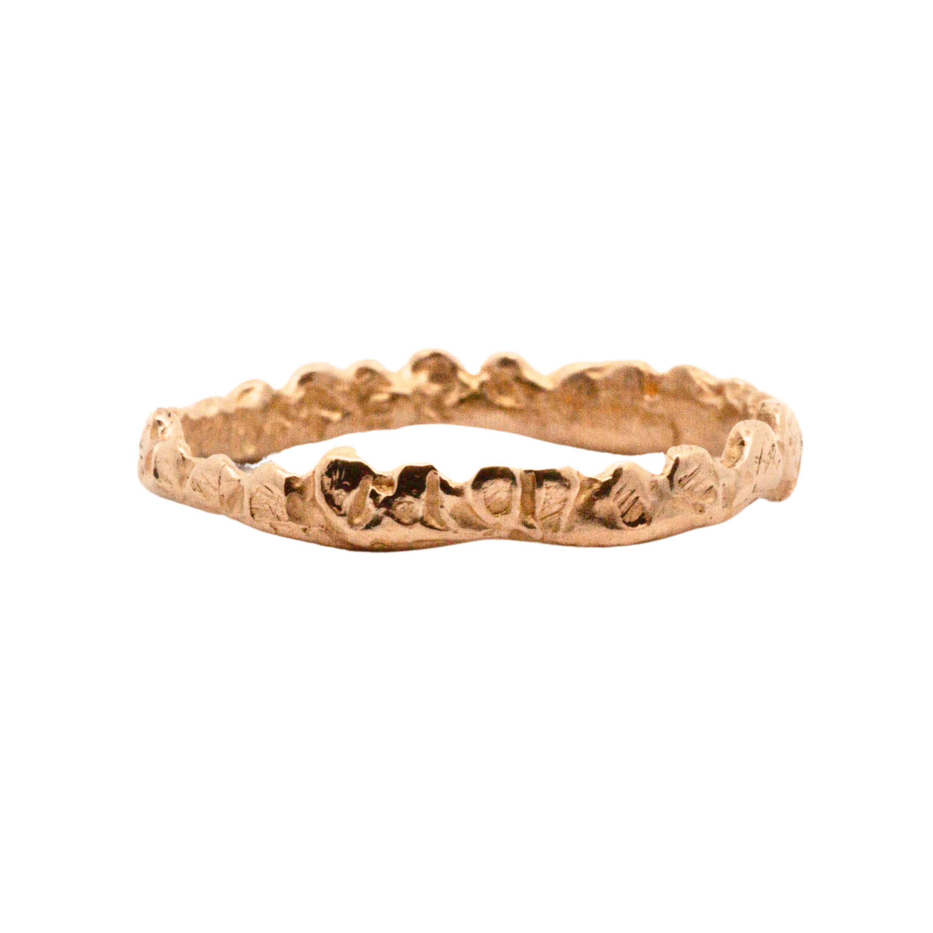 Crown Stacker Ring in 14K Yellow Fairmined Gold