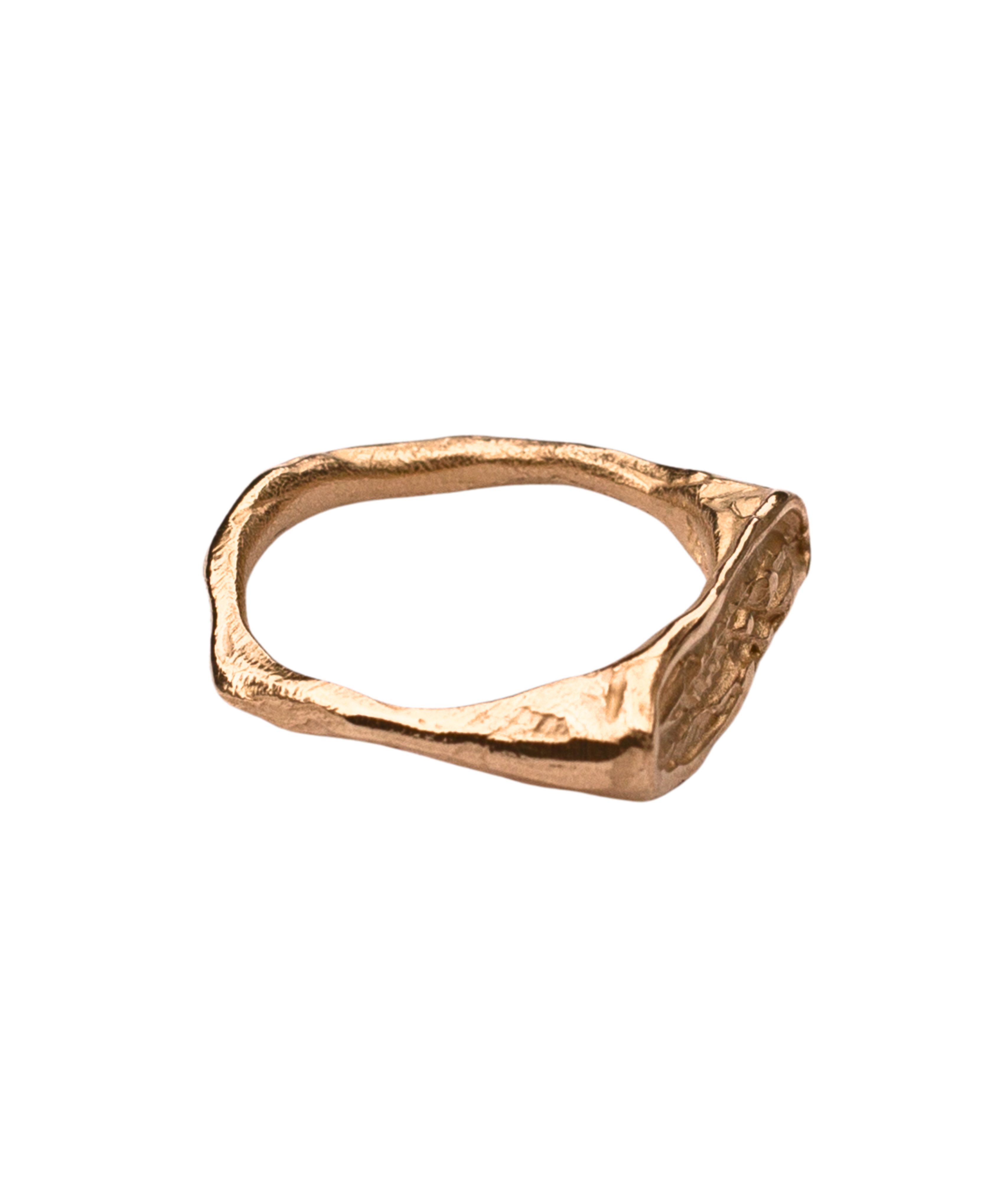 Detail of Fossil Fern Motif on FRIKA Wide Stacker Ring