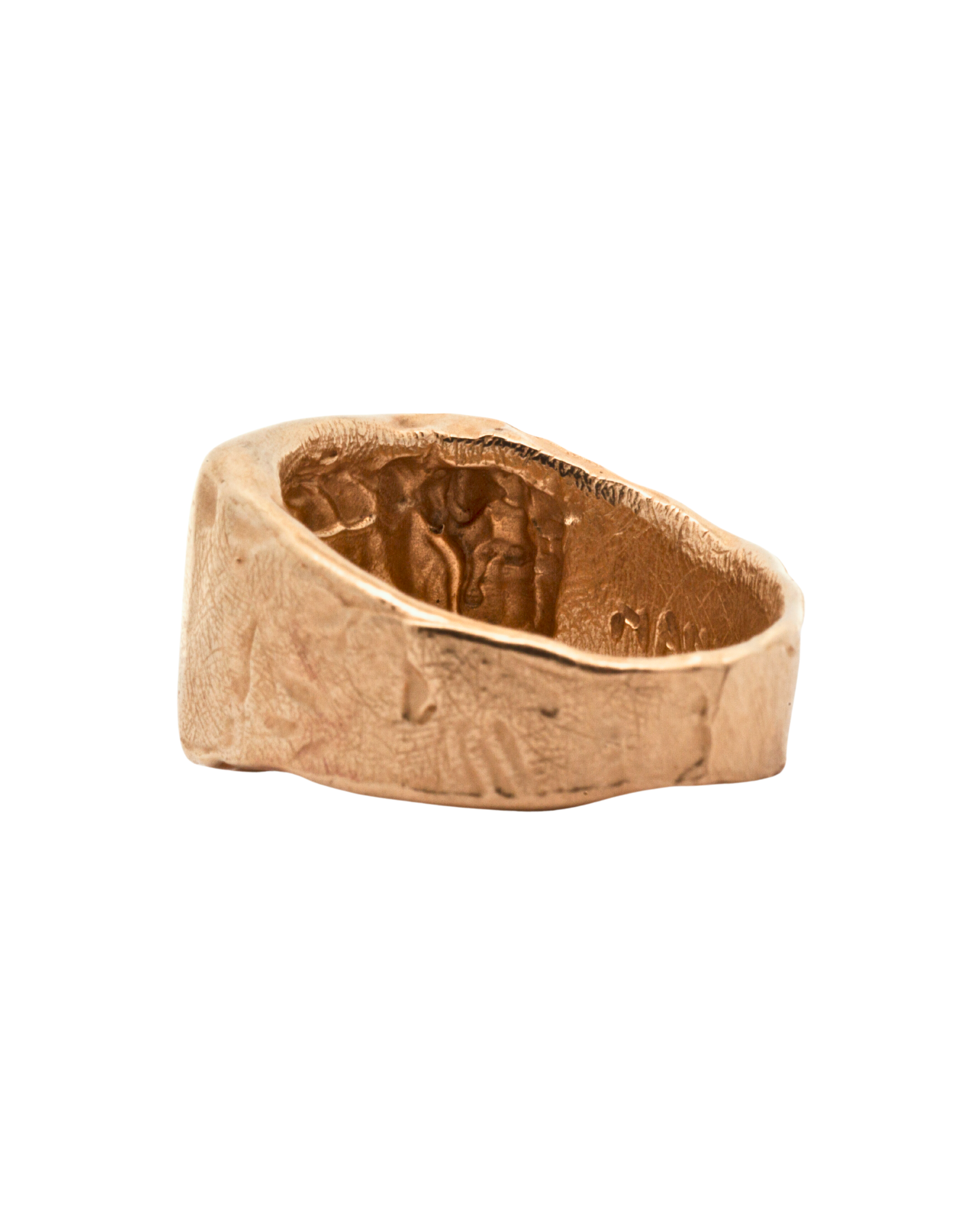 Detail of Scuffed Canvas on HANSI Signet Ring
