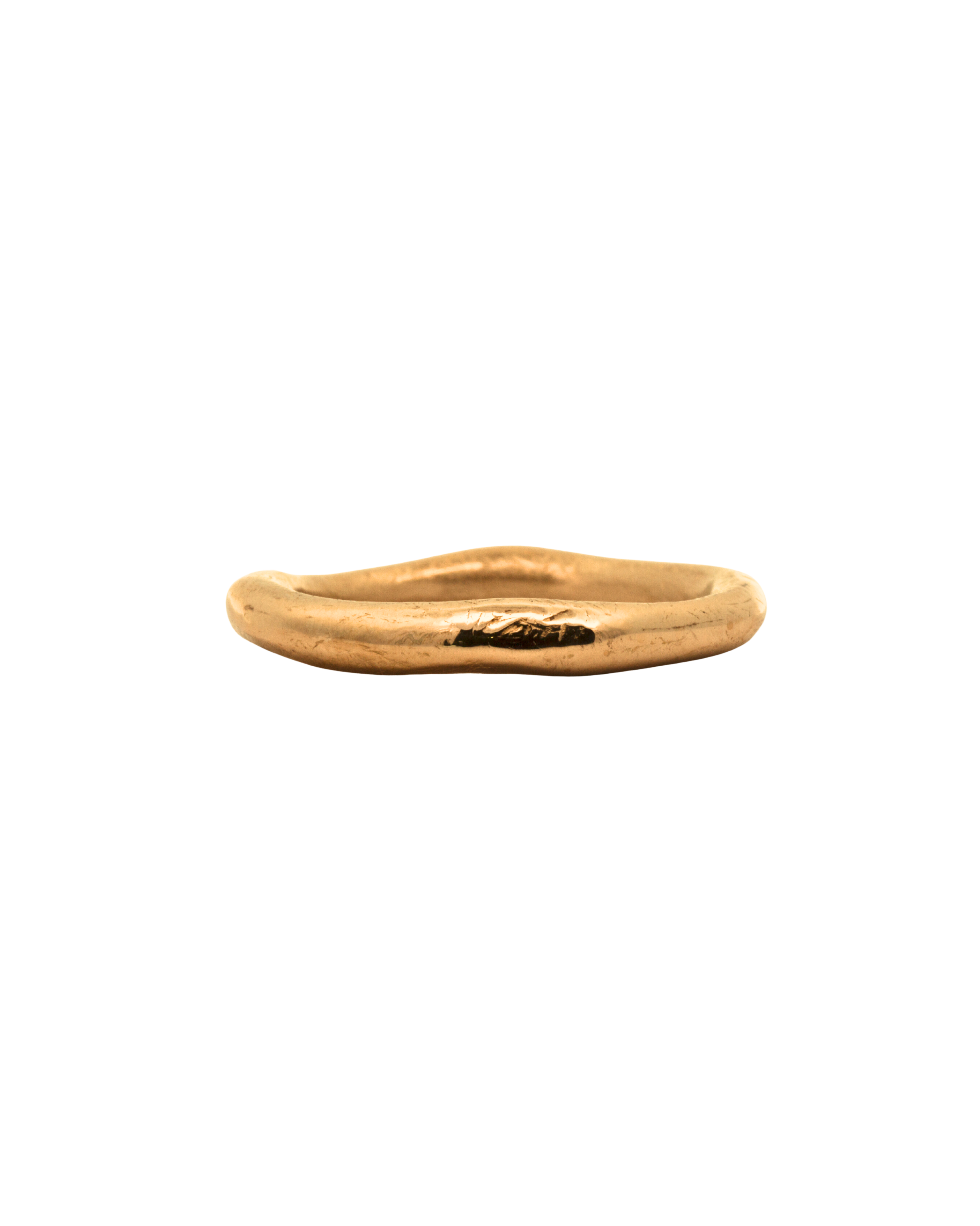 Detail of Scuffed Texture on MADRONE Stacker Ring