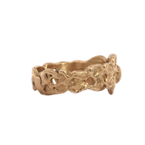 ERNA Ring with Champagne Diamond Round Brilliant 14K Fairmined Gold