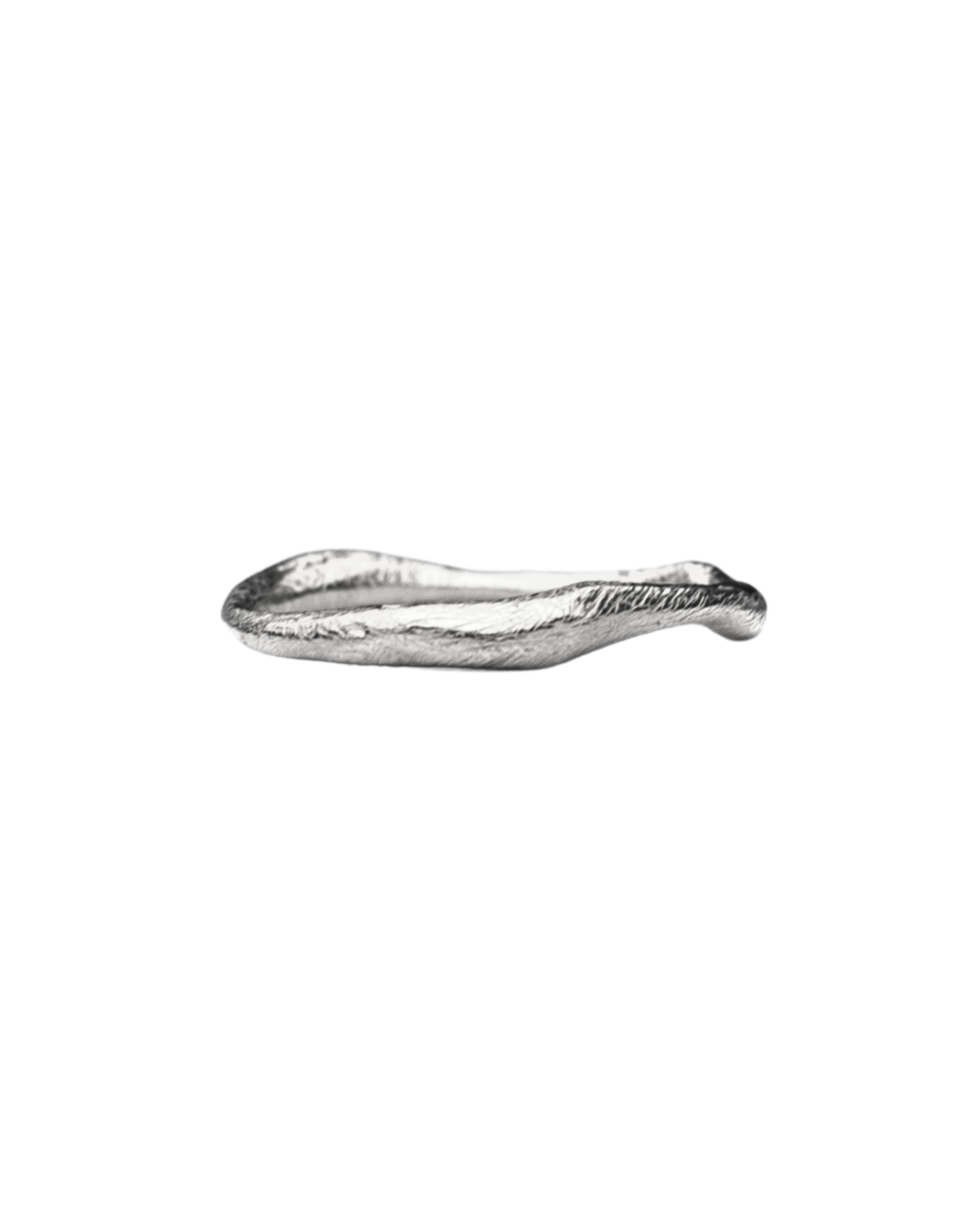Fern Leaf Motif on EINAR Stacking Ring - Silver
