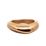 GLENR Round Dome Ring in Fairmined Gold with Polished Finish