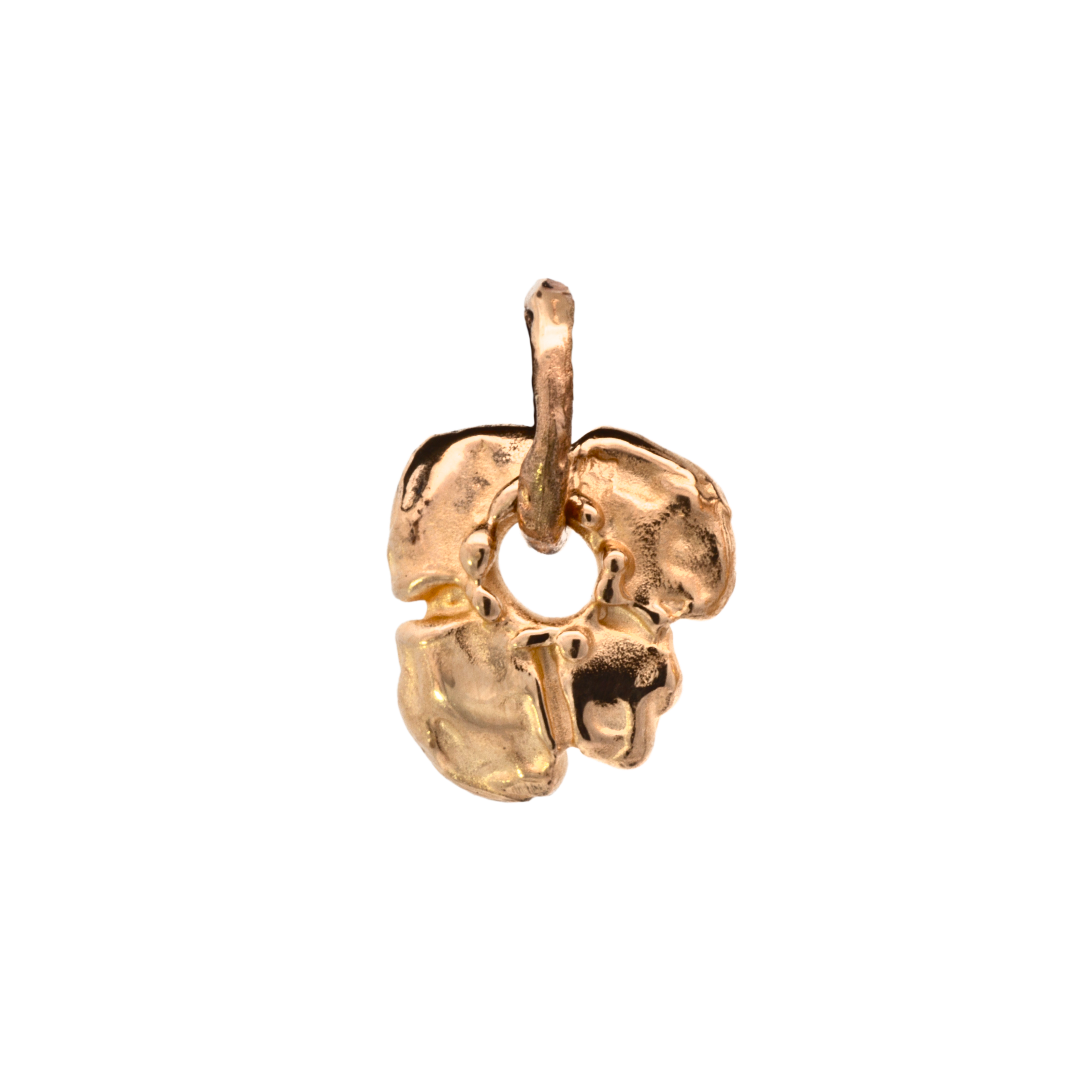 HIBI Flower Charm in 14K Yellow Fairmined Gold