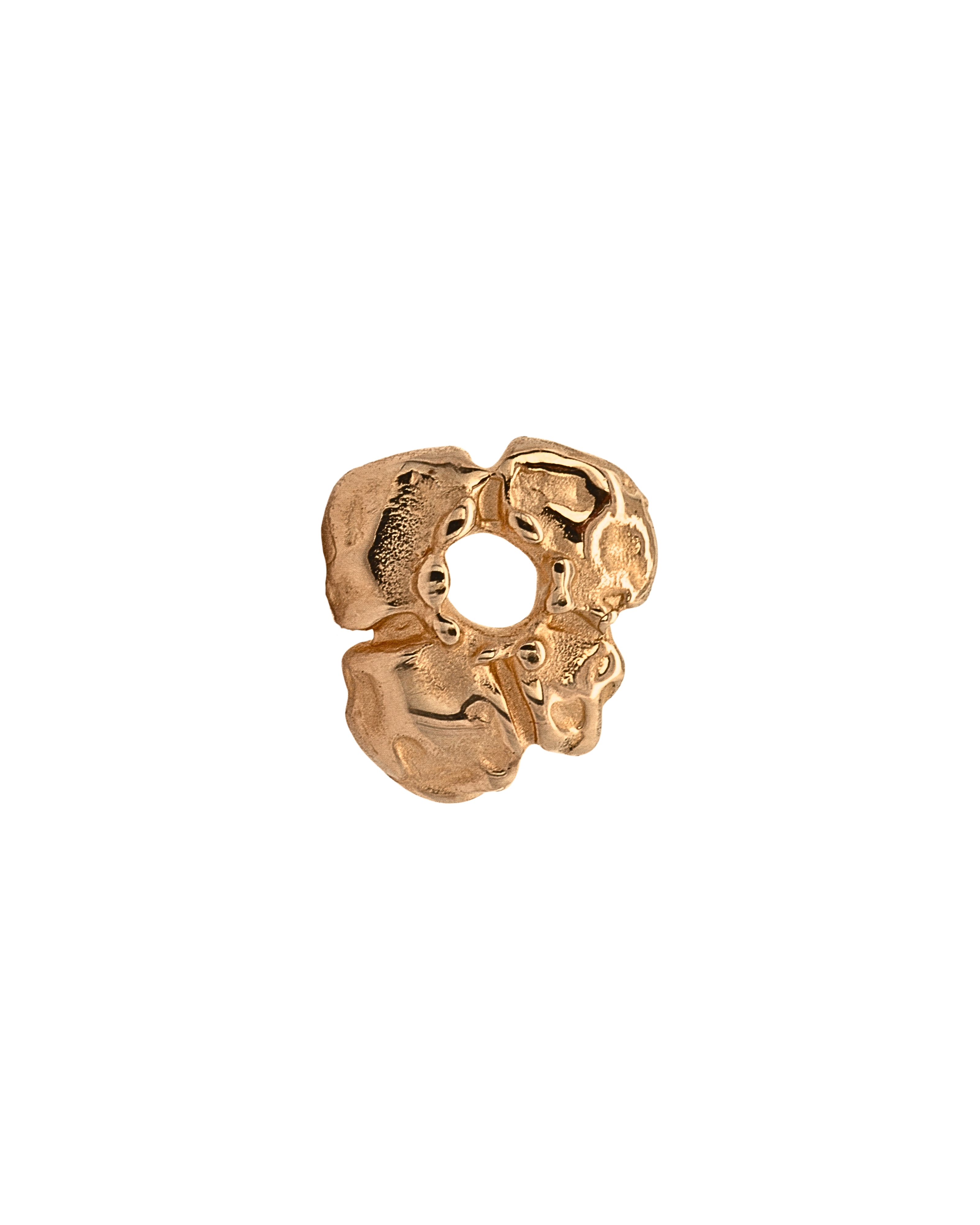 HIBI Single Hoop Charm in 14K Yellow Fairmined Gold