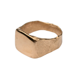Hand-Carved HANSI Ring Showcasing Distorted Edges