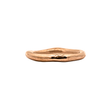 Hand-Carved MADRONE Ring Showcasing Undulating Form