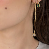 CALLA Short Drop Earrings - Tourmaline