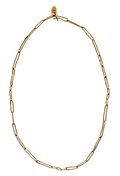 JONSI Slub Link Chain Necklace in Fairmined Gold with Variegated Links