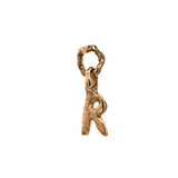 LETTER Hoop Charm in 14K Yellow Fairmined Gold

