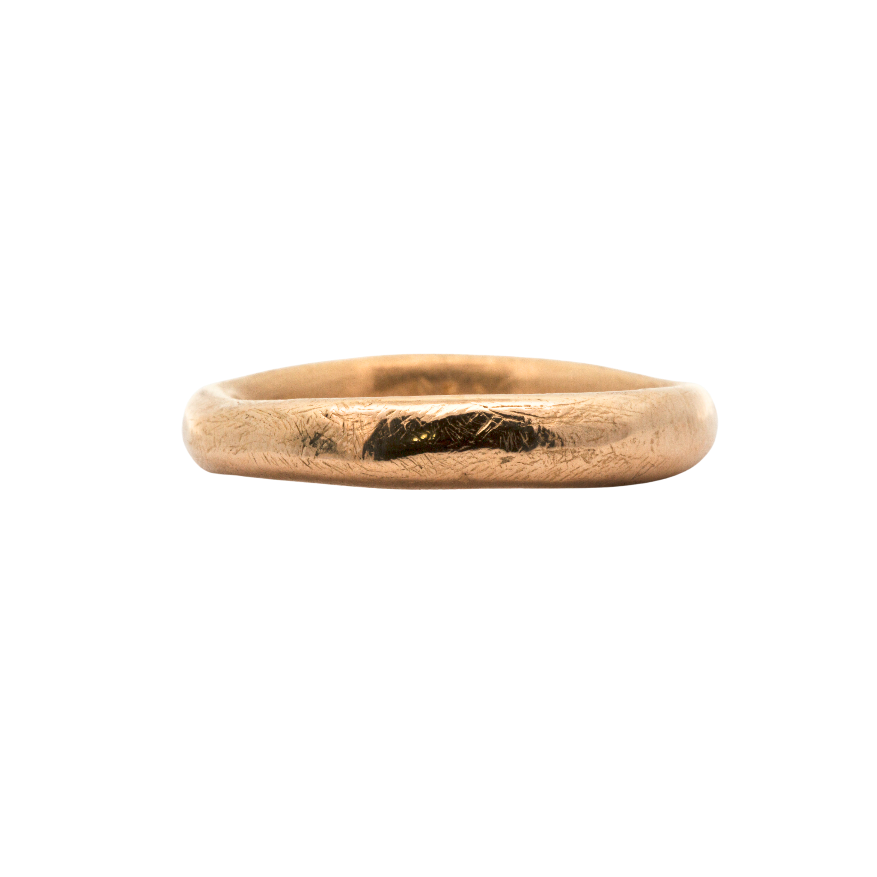 MADRONE Heavy Ring in Fairmined Gold with Scuffed Texture