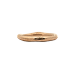MADRONE Stacker Ring 3–4 Gauge in Fairmined Gold with Scuffed Texture

