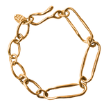 Madrone Little Big Link Bracelet in Fairmined Gold with Organic Flowing Links