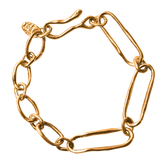 Madrone Little Big Link Bracelet in Fairmined Gold with Organic Flowing Links