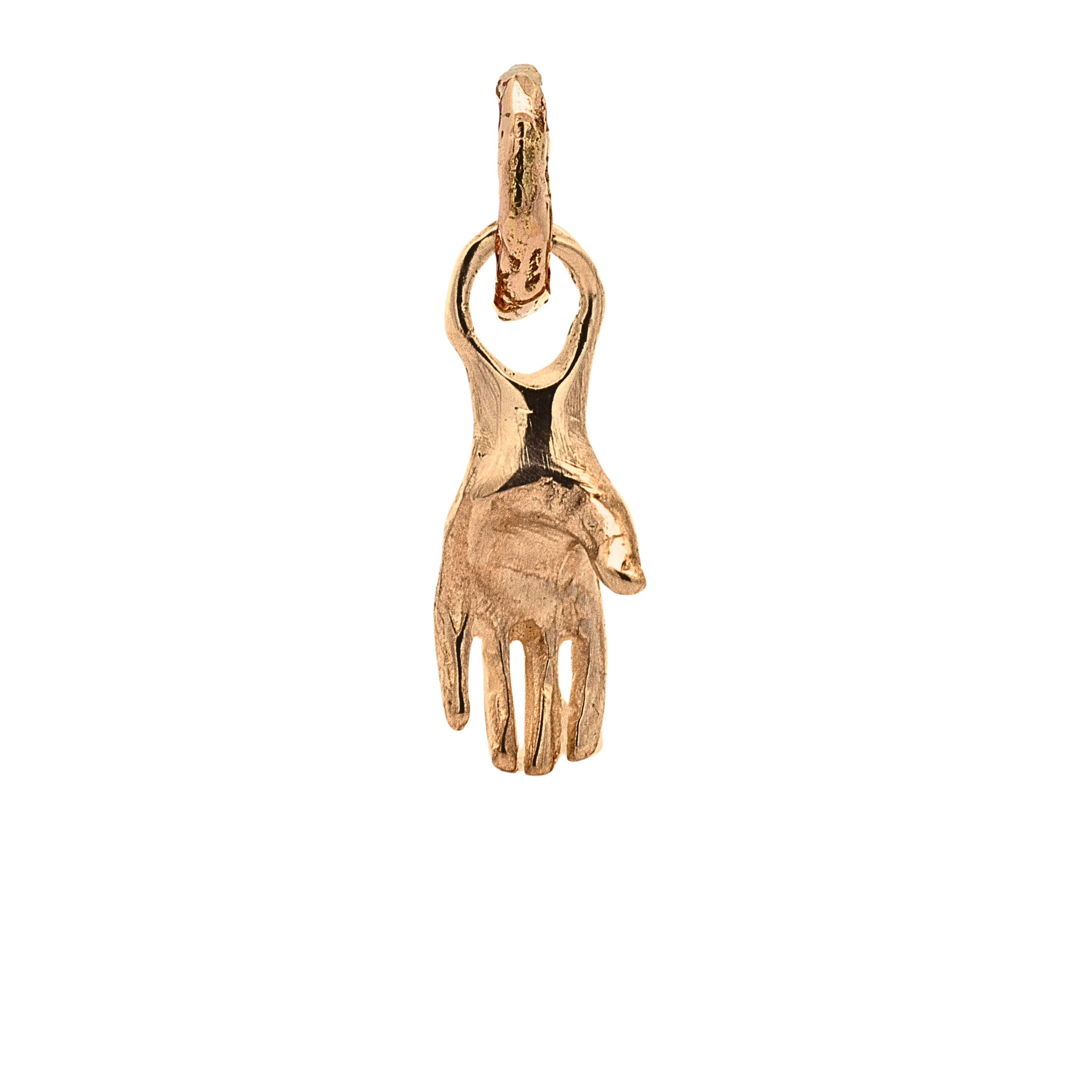Mini Holding Charm in Fairmined Gold with Open-Palm Design