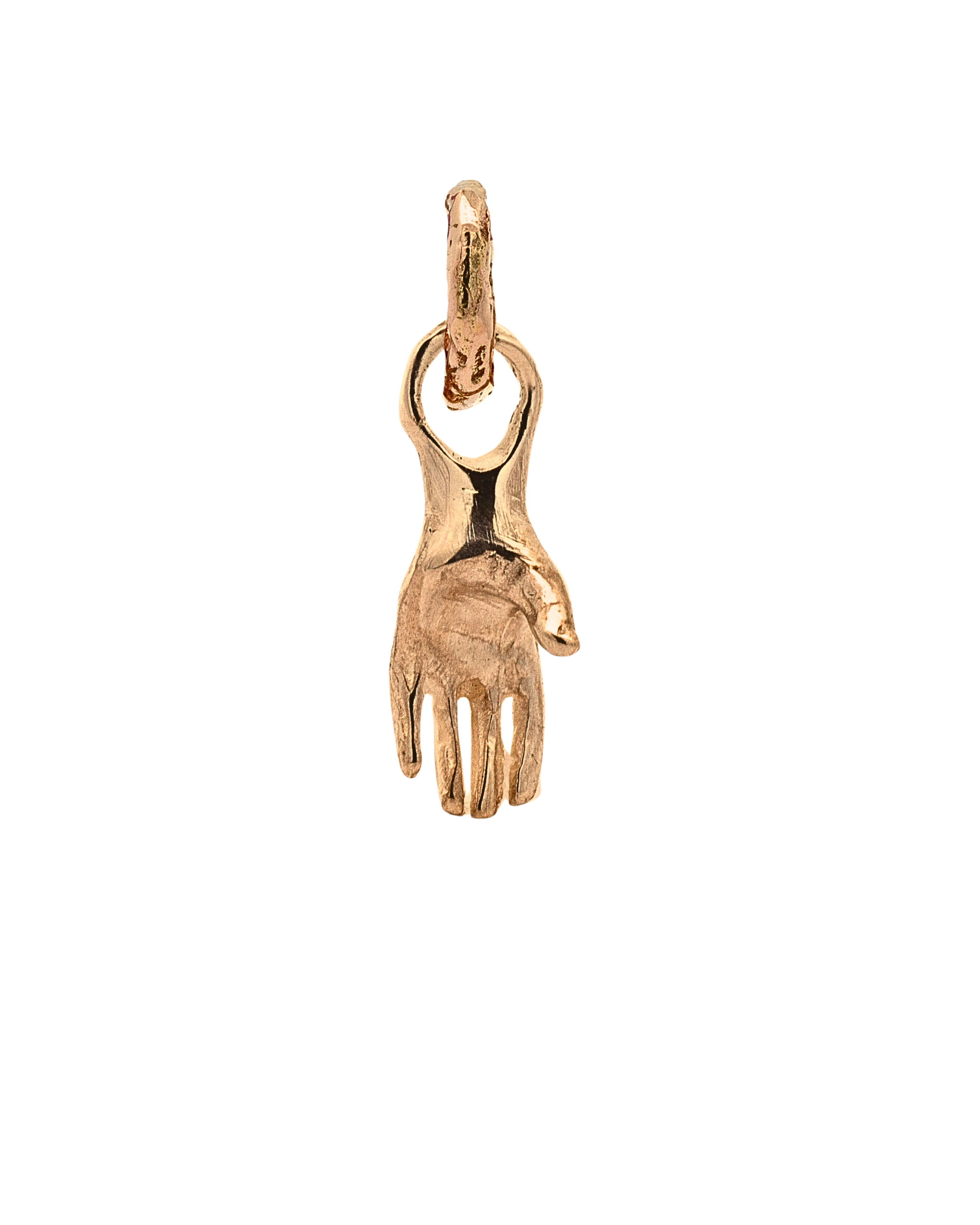 Mini Holding Charm in Fairmined Gold with Open-Palm Design