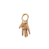 Mini Holding Hoop Charm – Right Hand in 14K Yellow Fairmined Gold
