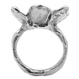 Silver - RORA Giant Flower Signet Ring