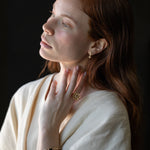 RORA Giant Flower Signet Ring with Elegant Style