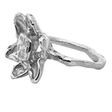 Silver - RORA Giant Flower Signet Ring