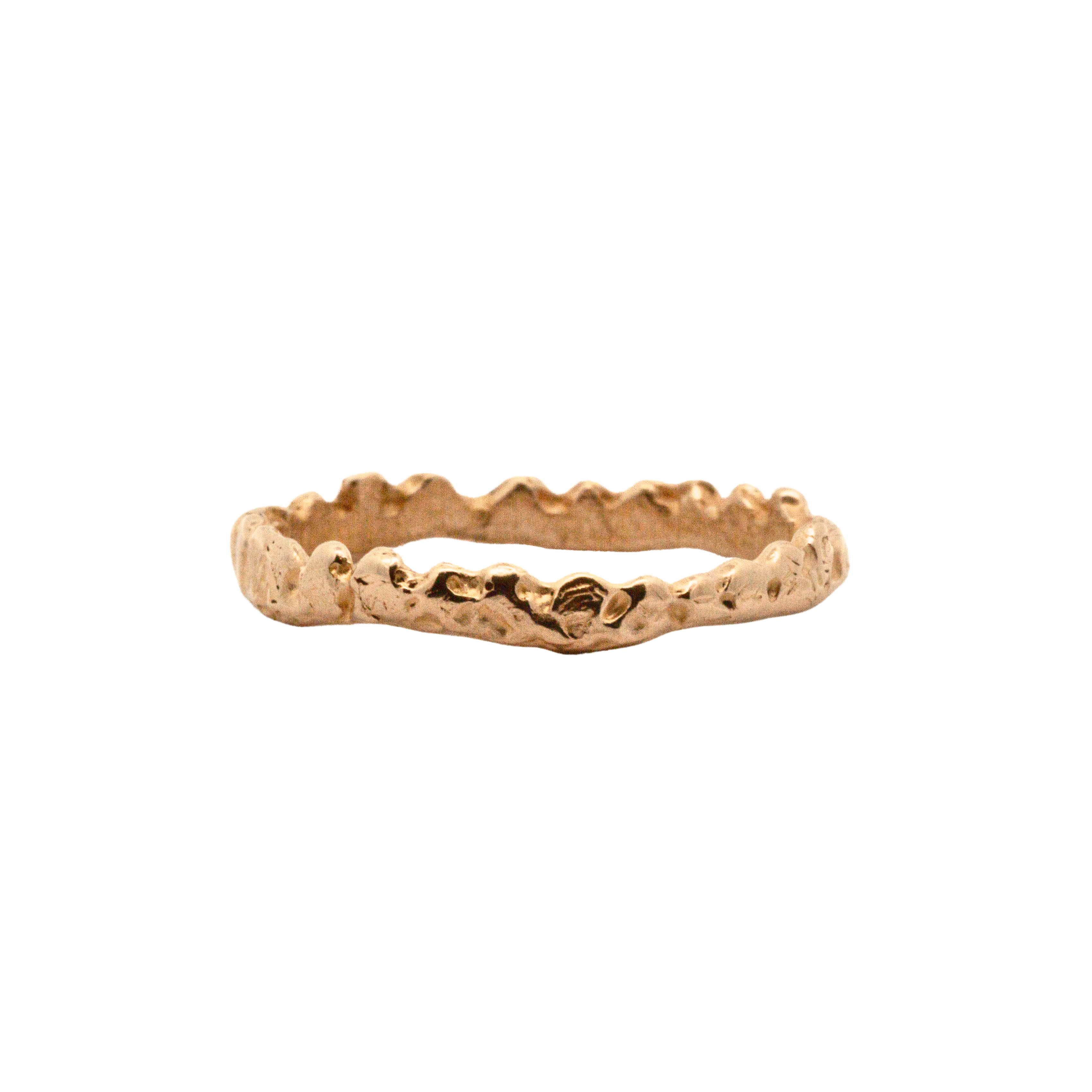 SIGGE Petite Crown Stacker Ring in 14K Yellow Fairmined Gold