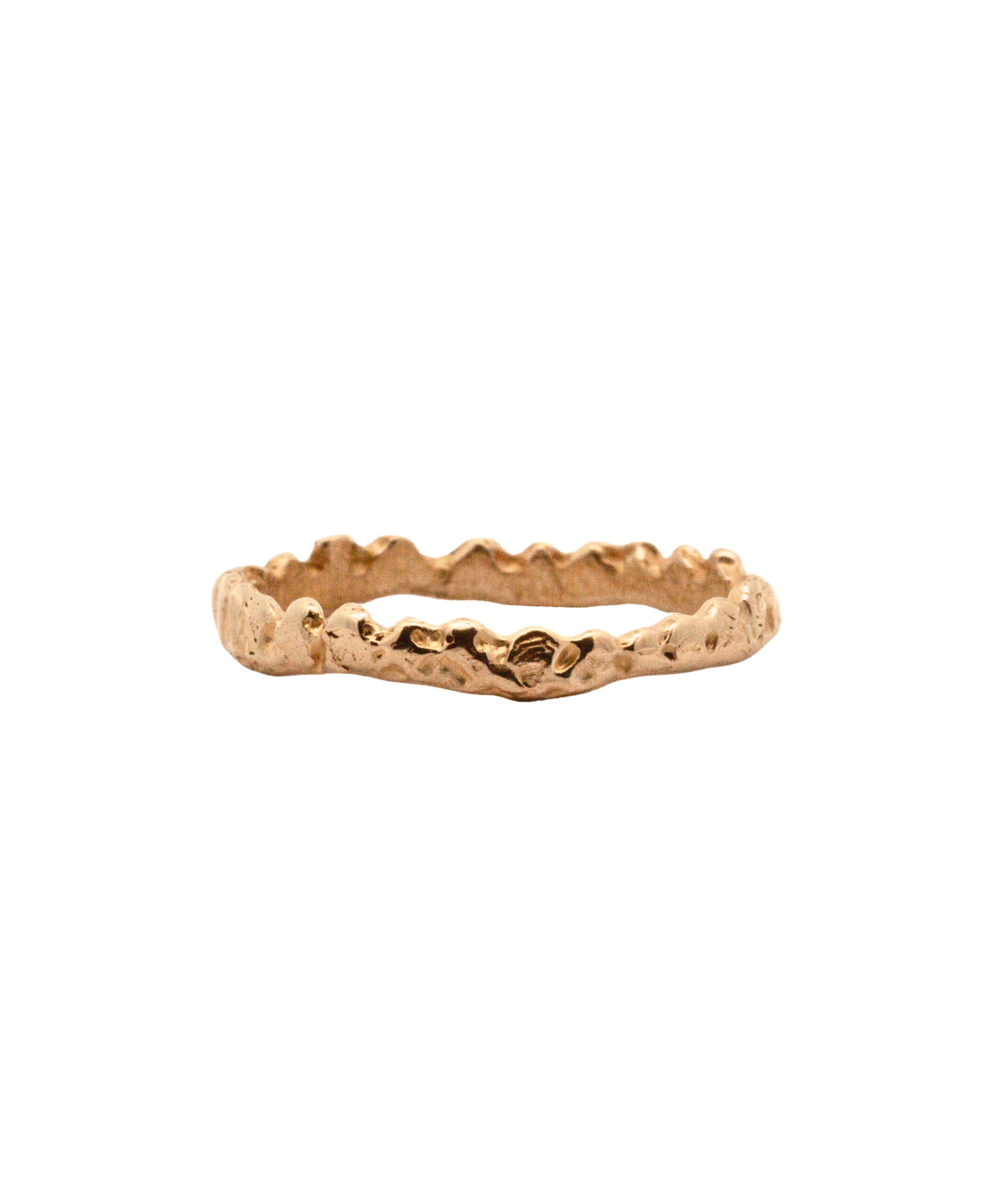 SIGGE Petite Crown Stacker Ring in 14K Yellow Fairmined Gold